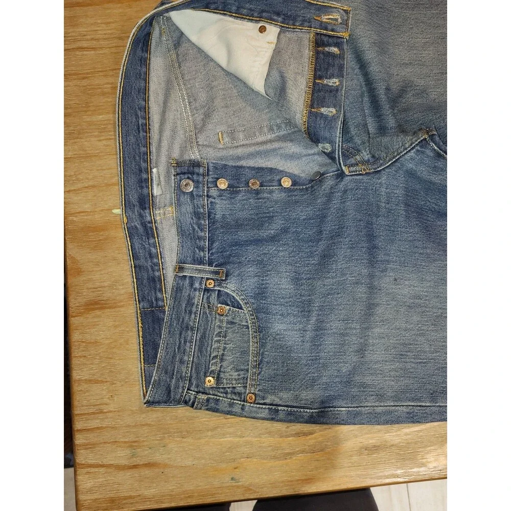 Vintage 2008 Levi's 501 Original Fit Jeans Medium Stonewash Denim W36 L32